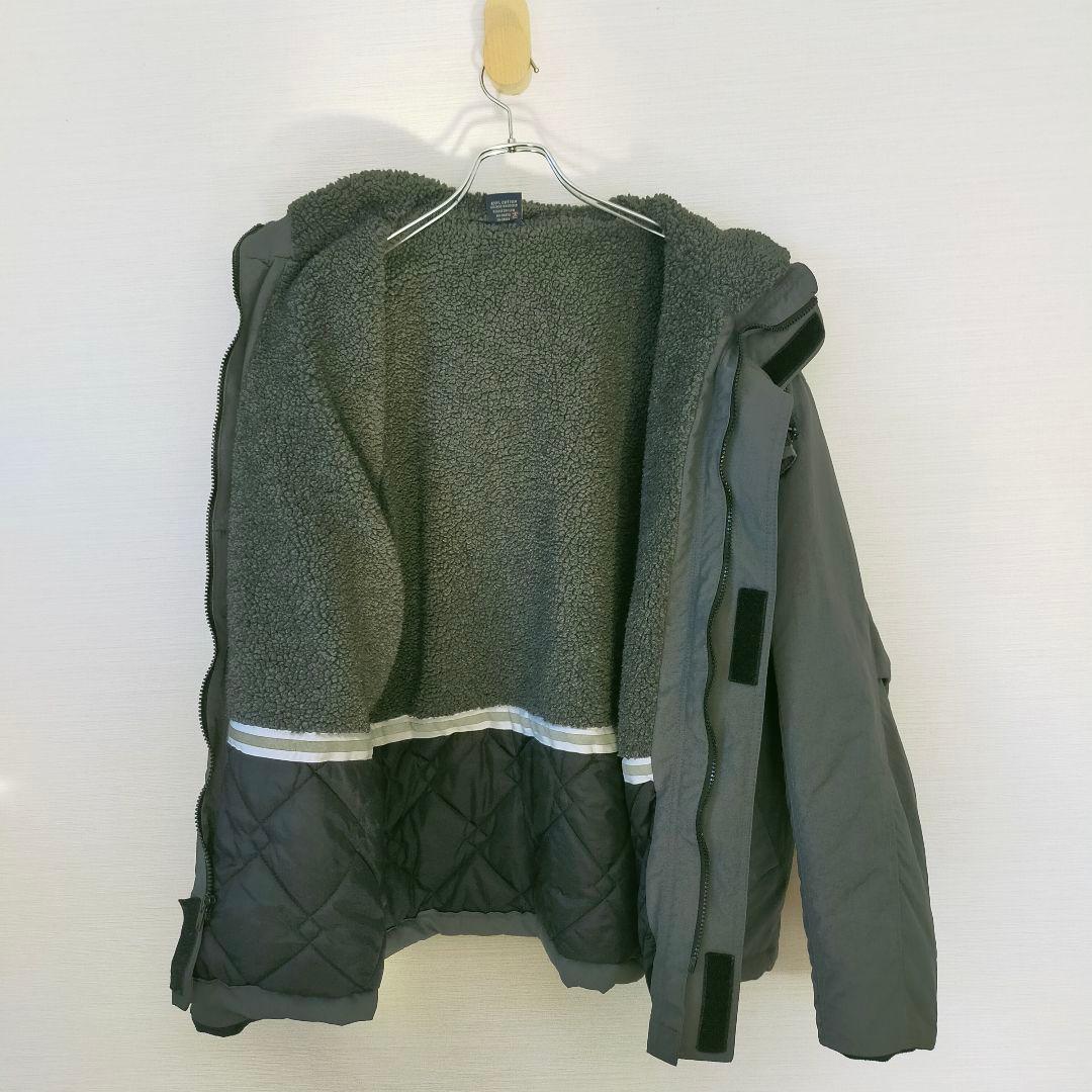 old stussy ステューシー フード付き ナイロンジャケット ボア 紺タグ