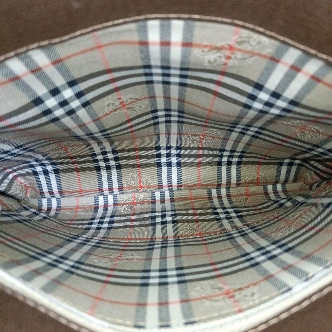 ✨BURBERRY 裏地ノバチェック サフィアーノレザー ハンドバッグ