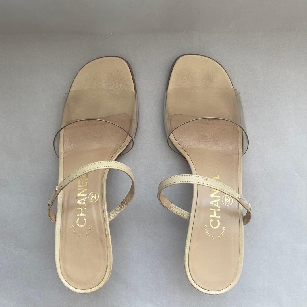 CHANEL ミュール　size37 5㎝ヒール