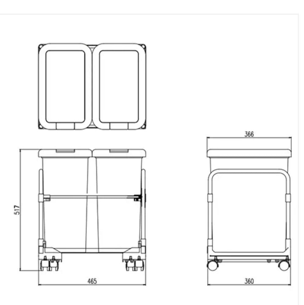 LIXIL ダストワゴン WDP045 3901857