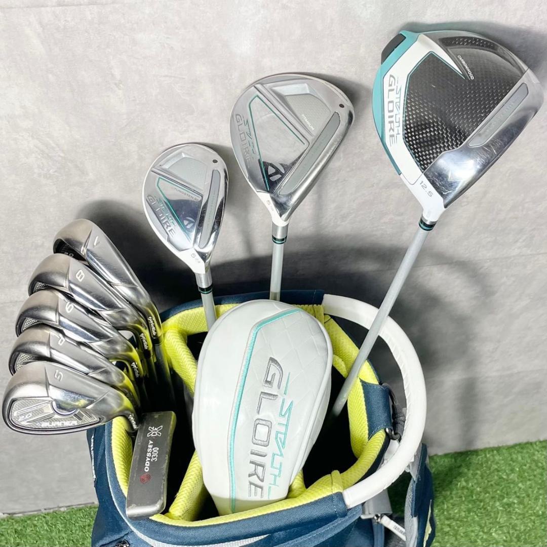 【バッグ美品】テーラーメイド ステルスグローレ L ゴルフクラブセット 9本 右