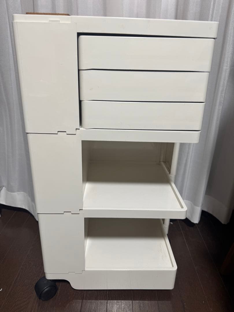 B LINE ボビーワゴン　ジョエ•コロンボデザイン 3段×3トレイ ホワイト