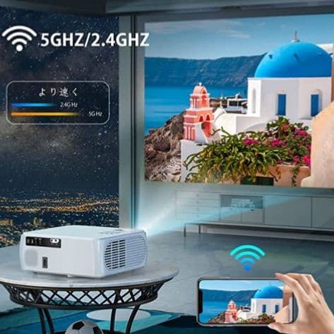 プロジェクター 10000lm 1920×1080 4k対応 WiFi