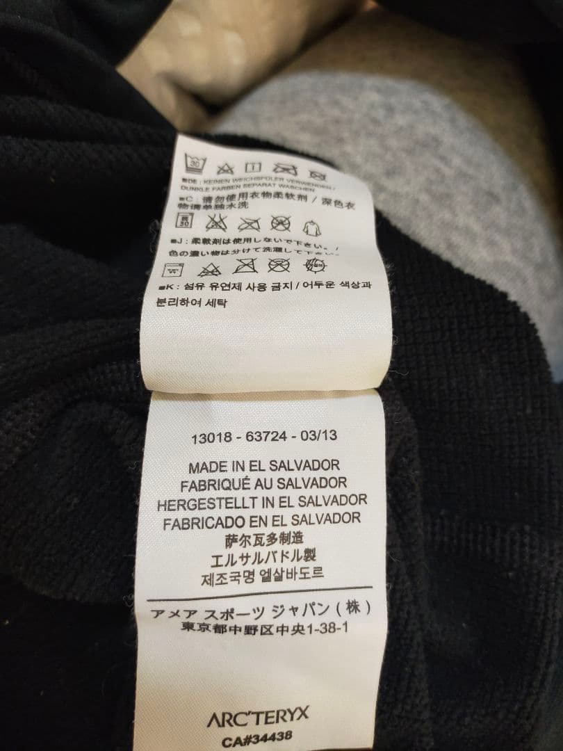 アークテリクス　デルタ　ハーフジップ　フーディ