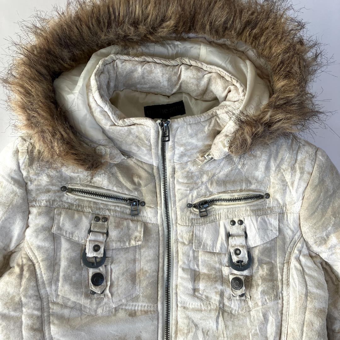 y2k ネオグランジ in the attic ファー ジャケット 中綿 パンク