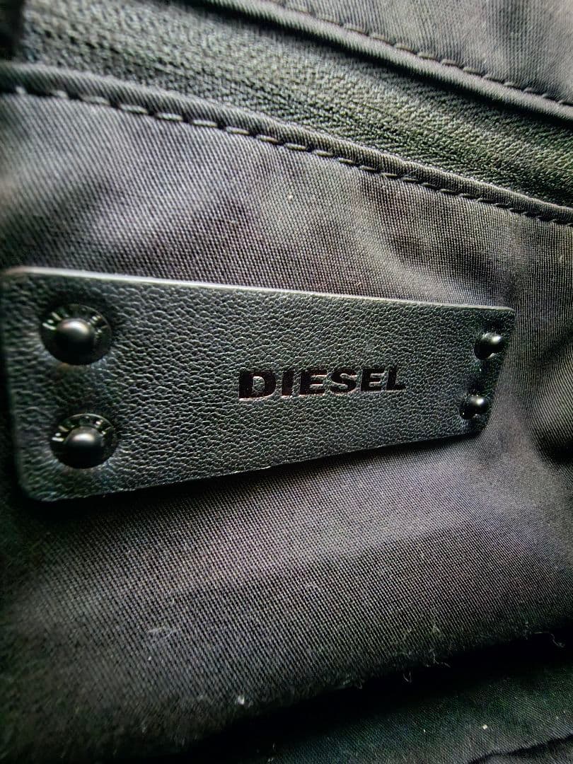 【新品未使用】DIESEL デニムショルダーバッグ ファー/ボア