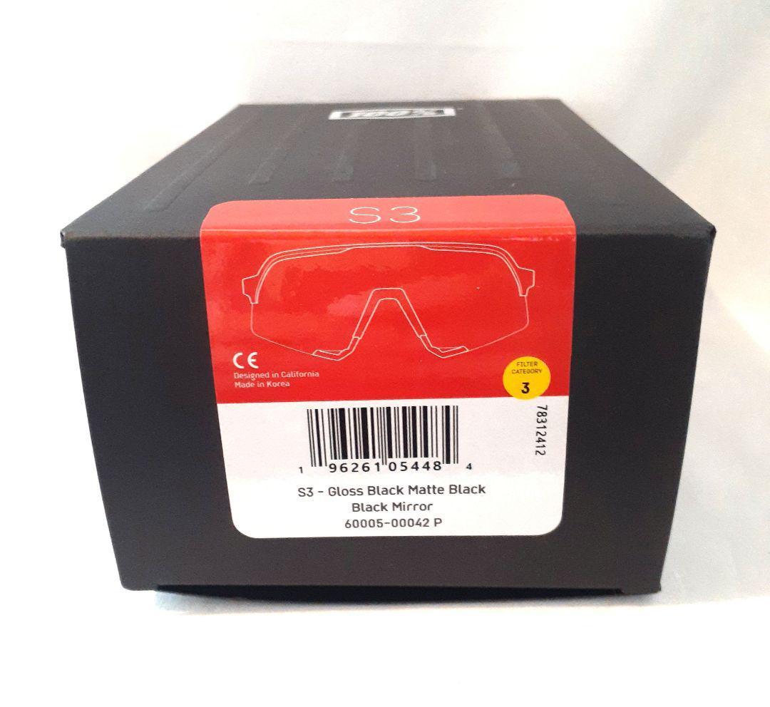 k 100% S3 マットグロスブラック ワンハンドレッド サングラス