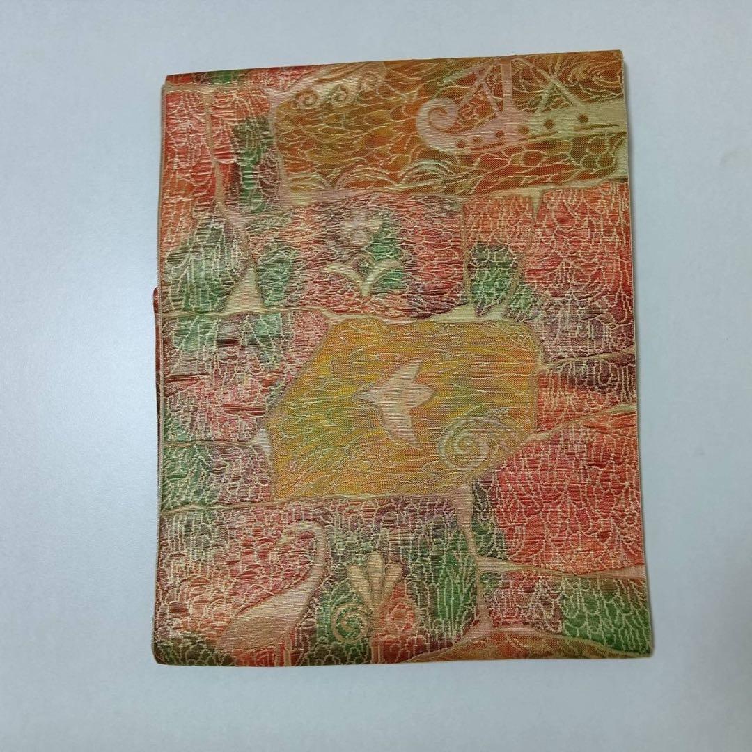 ほ*ん様 タ8879 未使用近い　美品　袷　紬　白紬　十日町紬系　小紋　正絹　フ