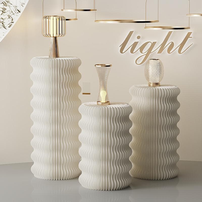 ディスプレイスタンド直径30cm高さ78㎝展示台 陳列台組立不要 展示会イベント