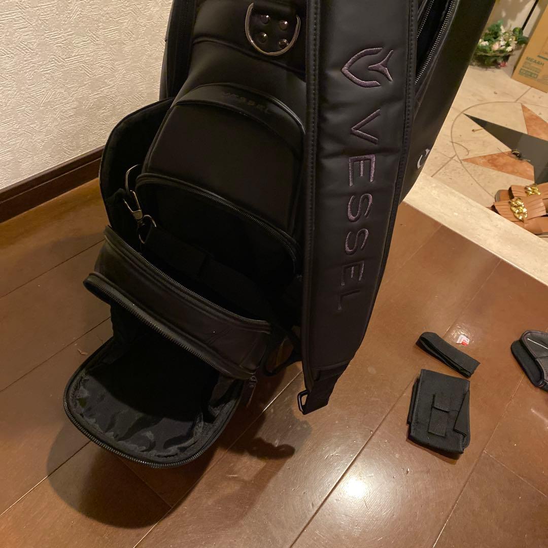 Vessel ブラック キャディバッグ