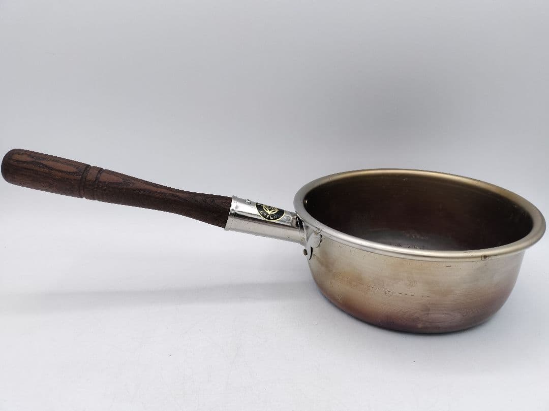 c872 台付十能火起こしセット ステンレス 茶道具 古物