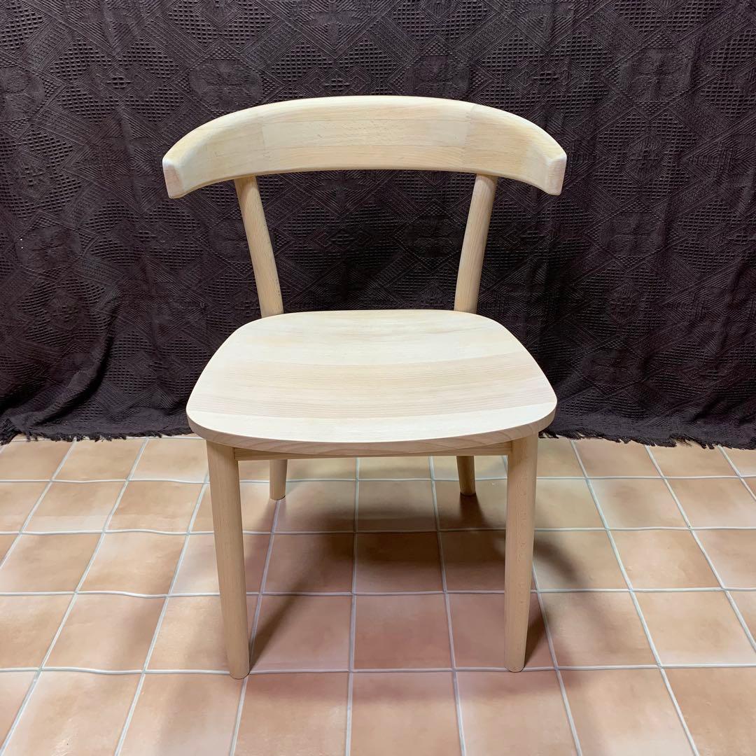【無塗装◆サンディング処理仕上】MUJI 無印良品 ブナ無垢材チェア 椅子 イス