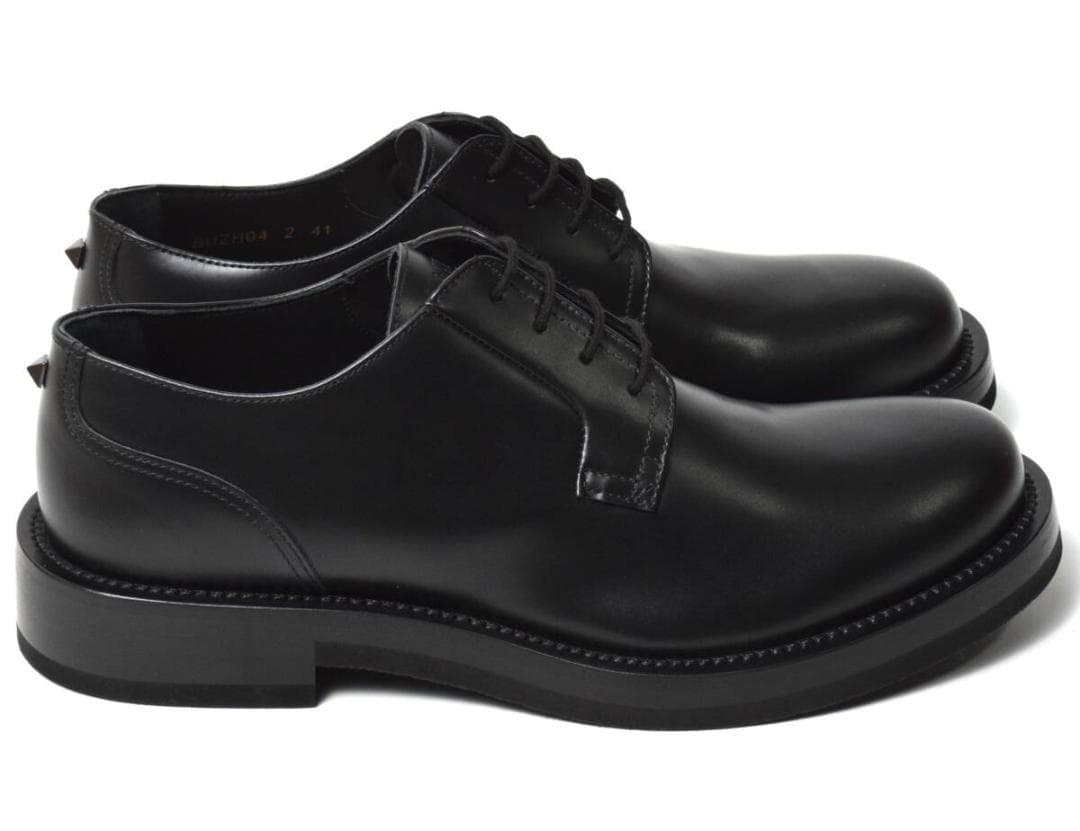 未使用15.6万 VALENTINO ヒールロックスタッズダービーシューズ 41