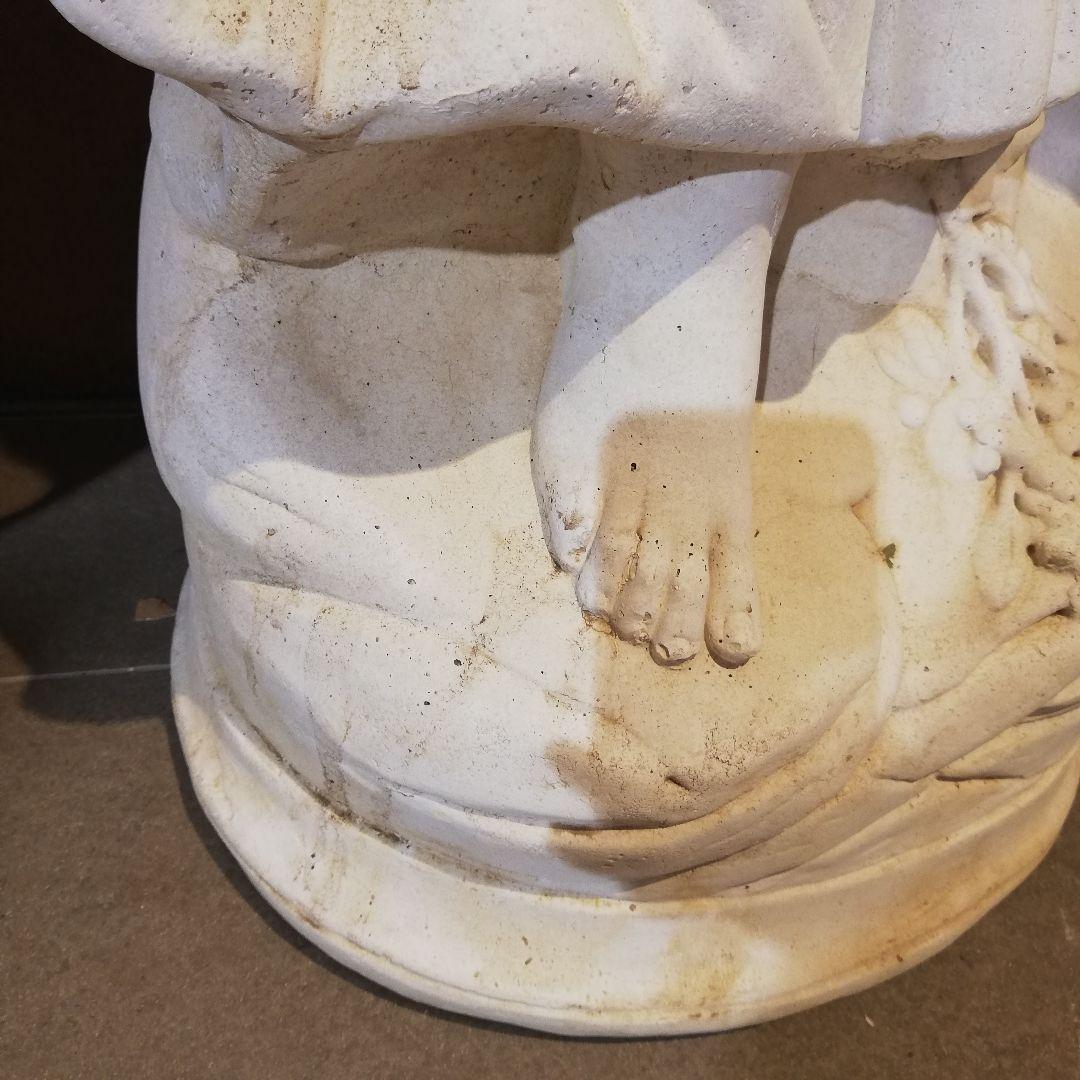 ◇自社配送限定◇デコールガーデン　イタリア製　大理石『花かご少女』