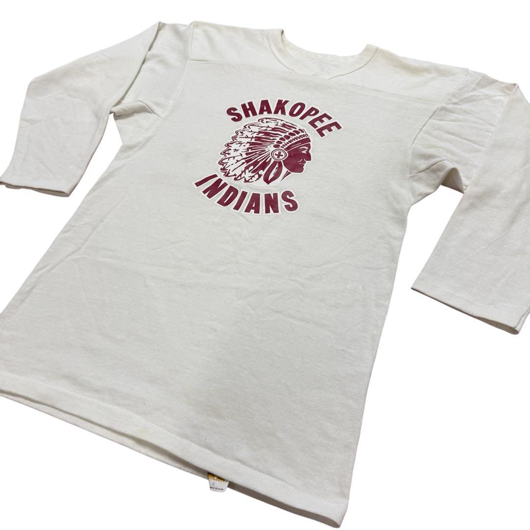 ビンテージ　70s ラッセル　金タグ　フットボールT インディアンヘッド　USA