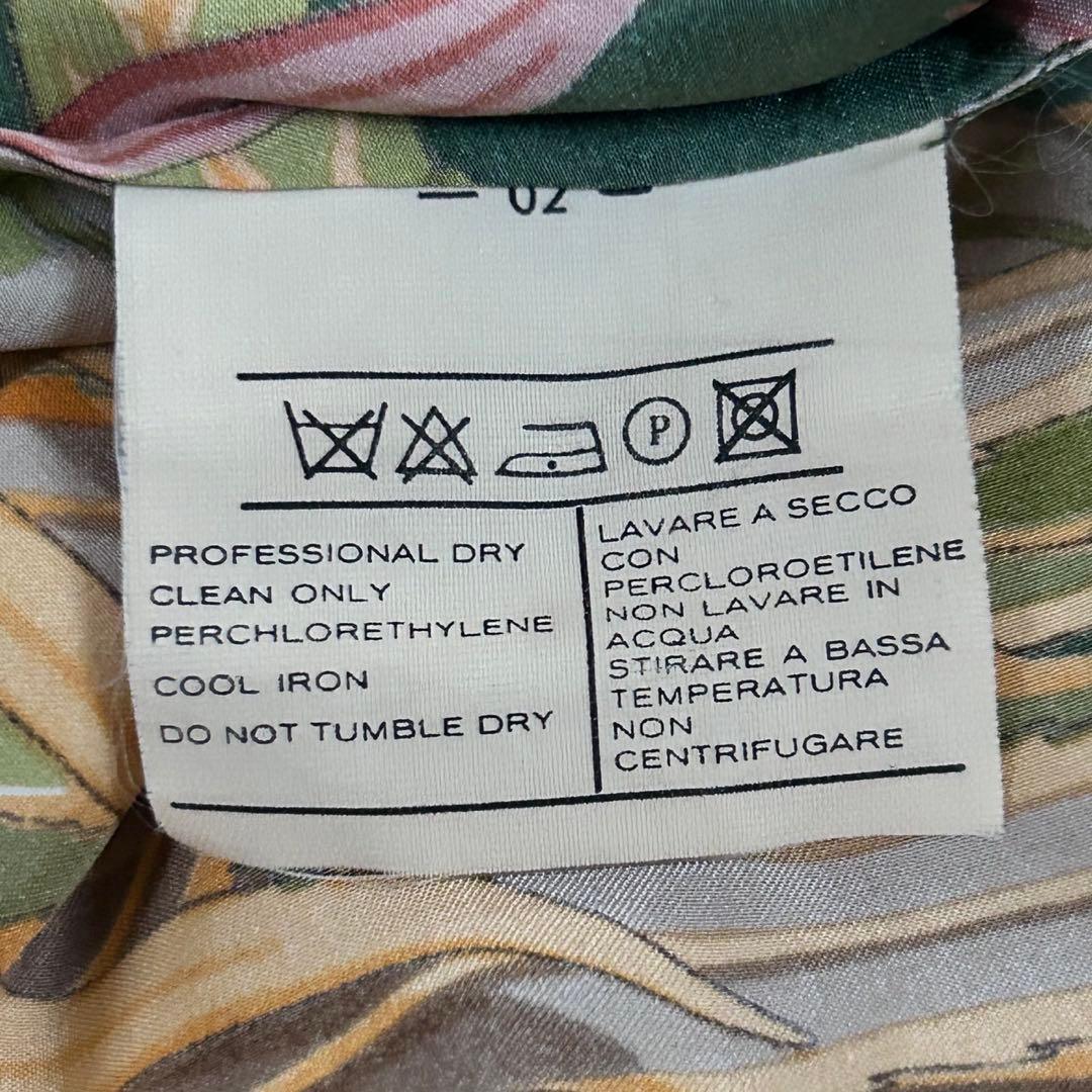 美品✨サルヴァトーレフェラガモ シルク スカーフ付きブラウス 総柄 L