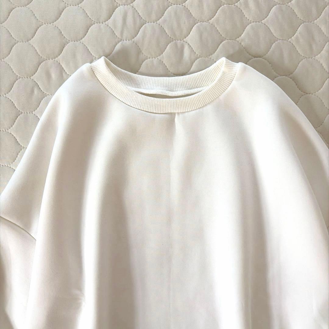 【美品】BEARDSLEY✴︎ダンボールパフトレーナー　ホワイト　FREEサイズ