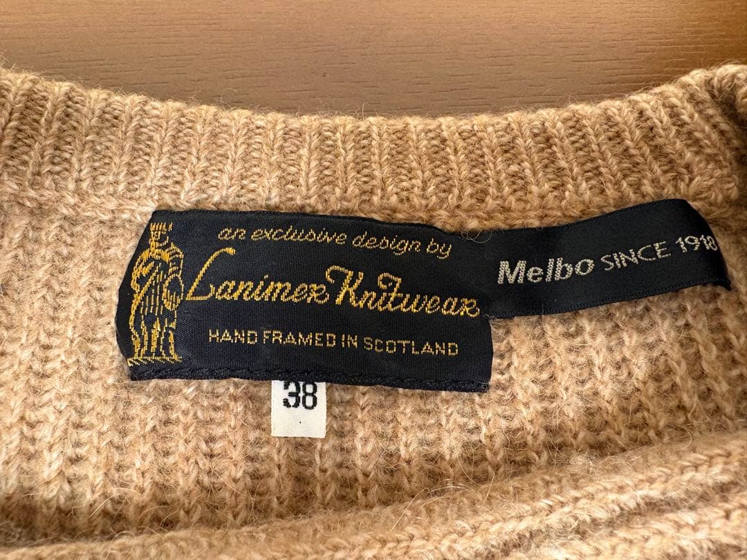 希少100%キャメルヘア◆スコットランド製 セーター