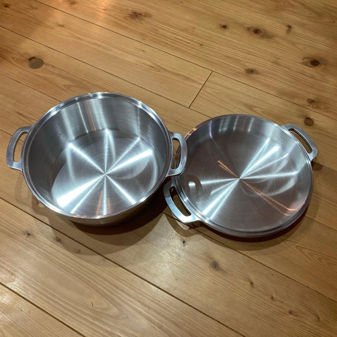 無水鍋 24㎝　両手鍋　HALムスイ