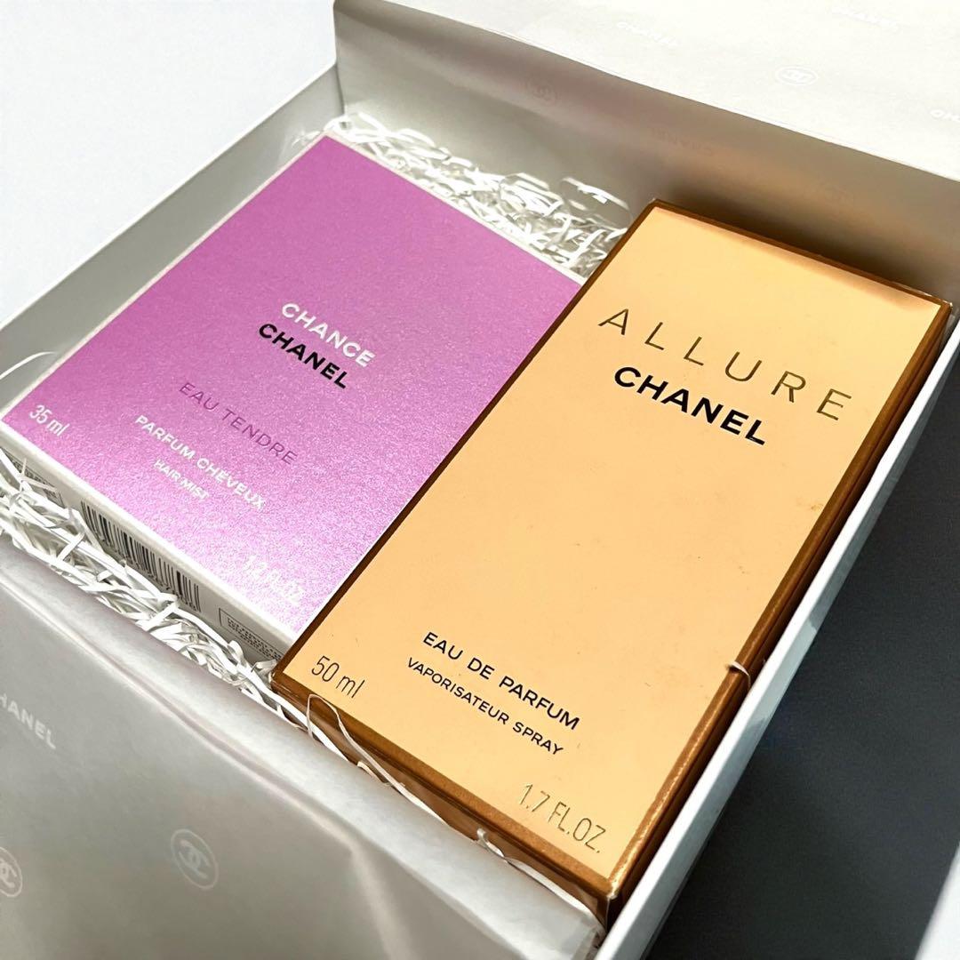 【新品・飾り箱入り】CHANEL アリュール EDP ＆ チャンス ヘアミスト