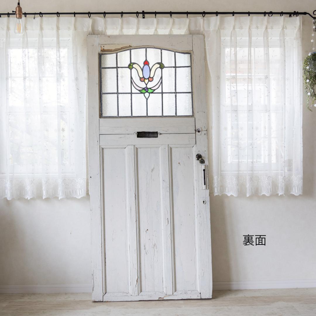 アンティークドア　ステンドグラス入り