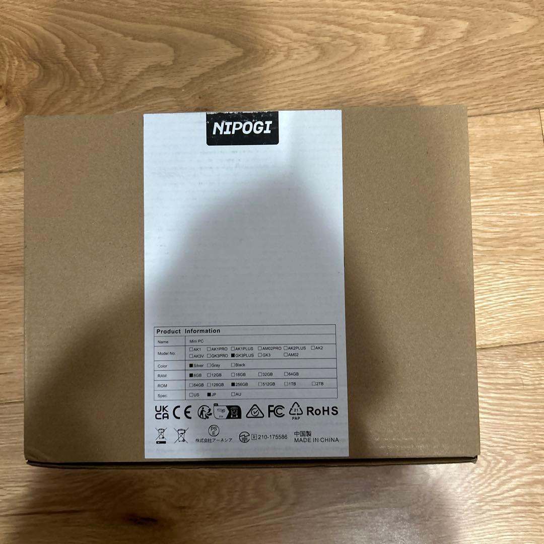 NiPoGi ミニpc N97 8 256 SSD Windows11