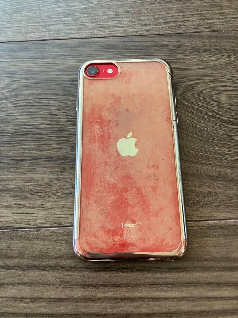 iPhone SE3 赤　本体は美品。バッテリー78%