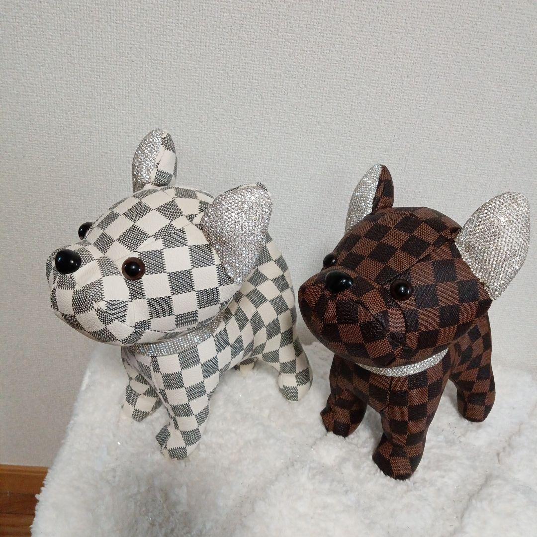 お値下げしました。フレンチブルドッグ 置物 2体セット
