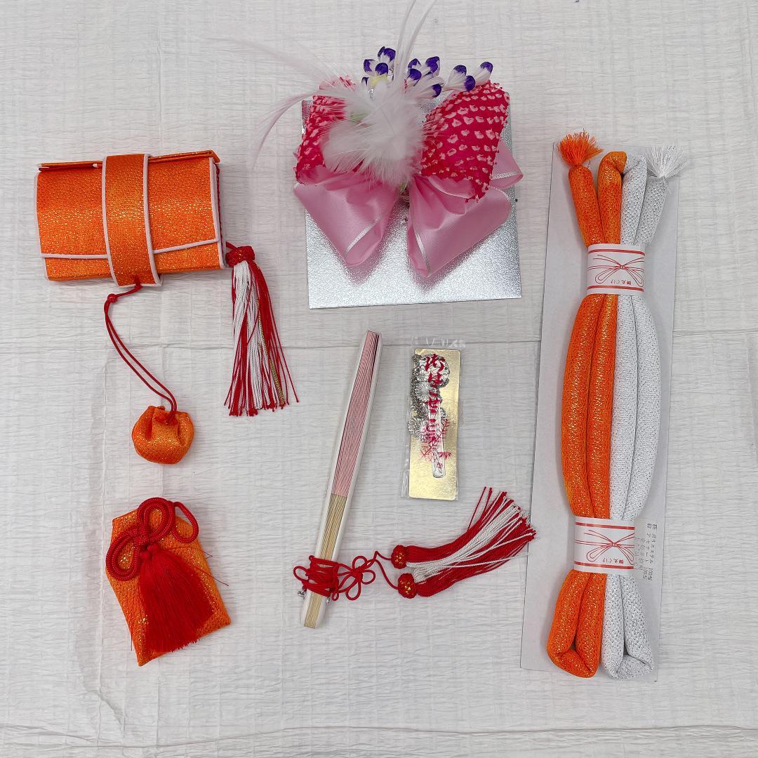 Ｙ★3299★ 女の子 七五三 飾り帯　はこせこセット 草履 女児 帯