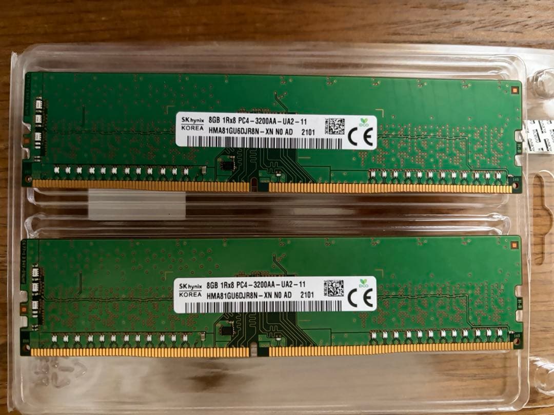 PCメモリ DDR4 3200 8GB×2