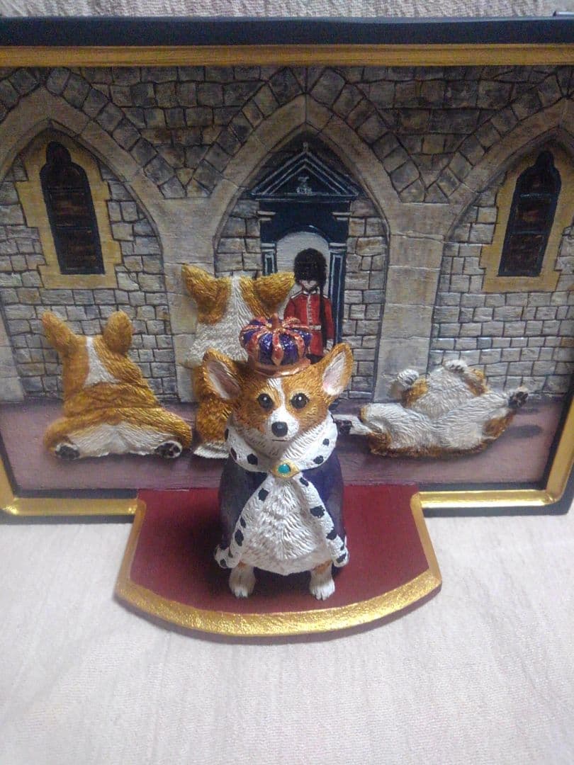 ロイヤルコーギーの壁掛け（制作中）