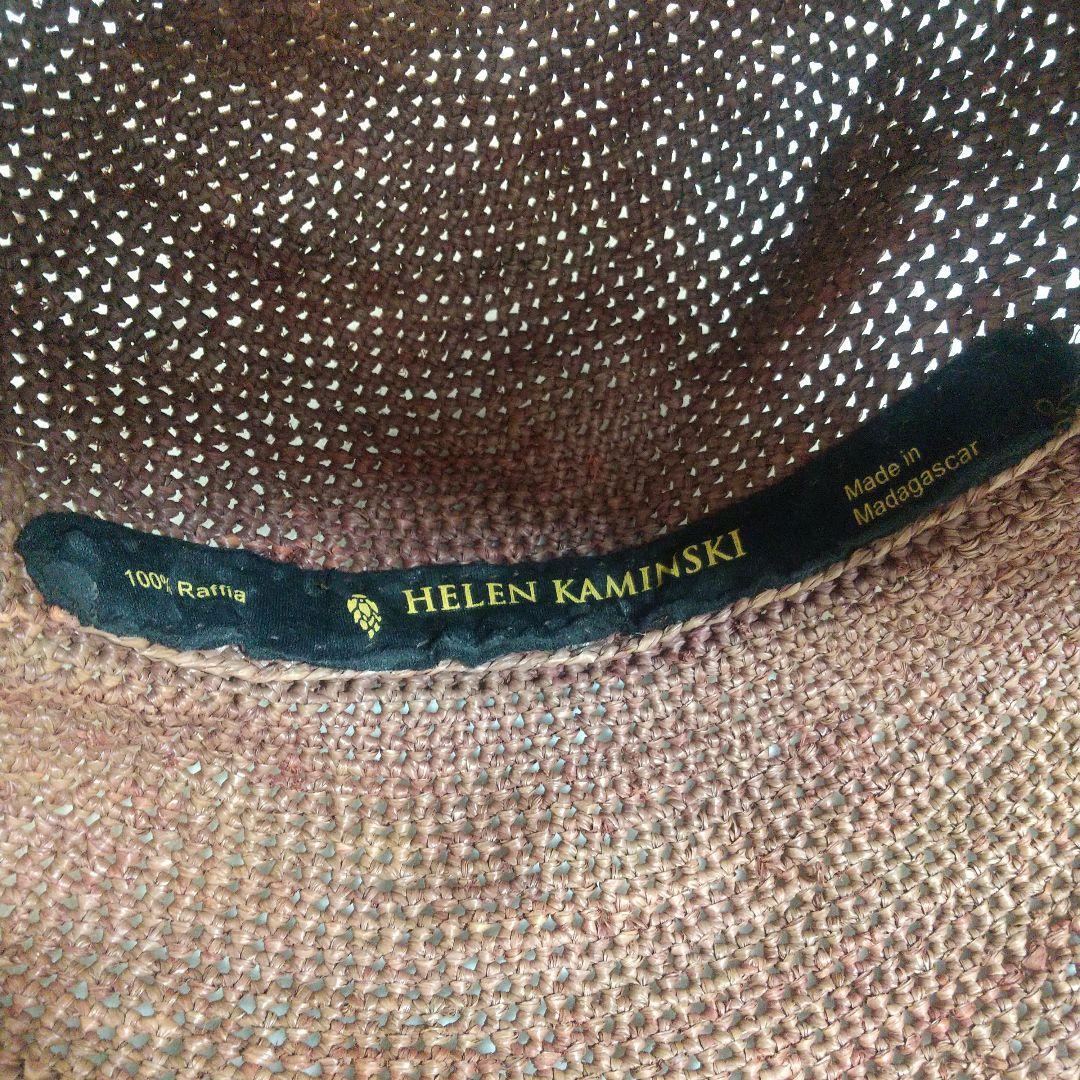 新品HEIEN KAMINSKIヘレンカミンスキー ラフィアバッグusedハット