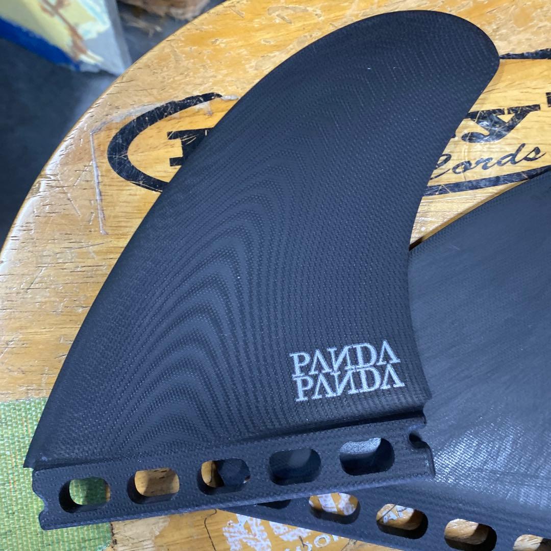 PANDA ツインザー　Futureサーフボードフィン 3枚セット ブラック