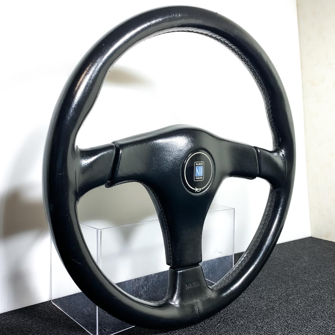 ナルディ ガラ3 タイプ3 ブラックレザー ステアリング 36.5φ 正規 良品