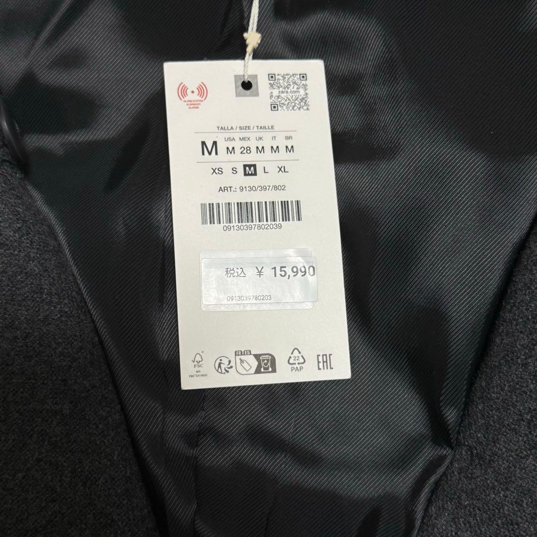 ZARA ウールコート　新品未使用　タグ付き