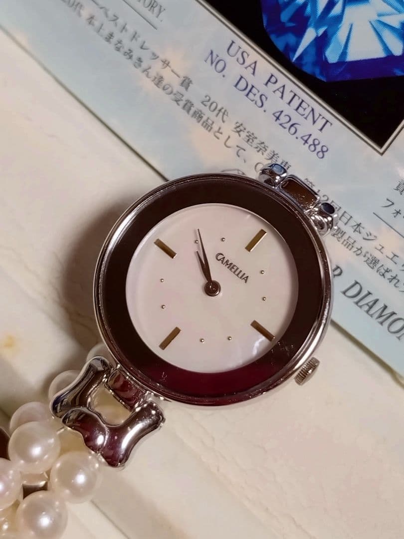 2/1までの限定価格‼️CAMELLIA♥パール腕時計