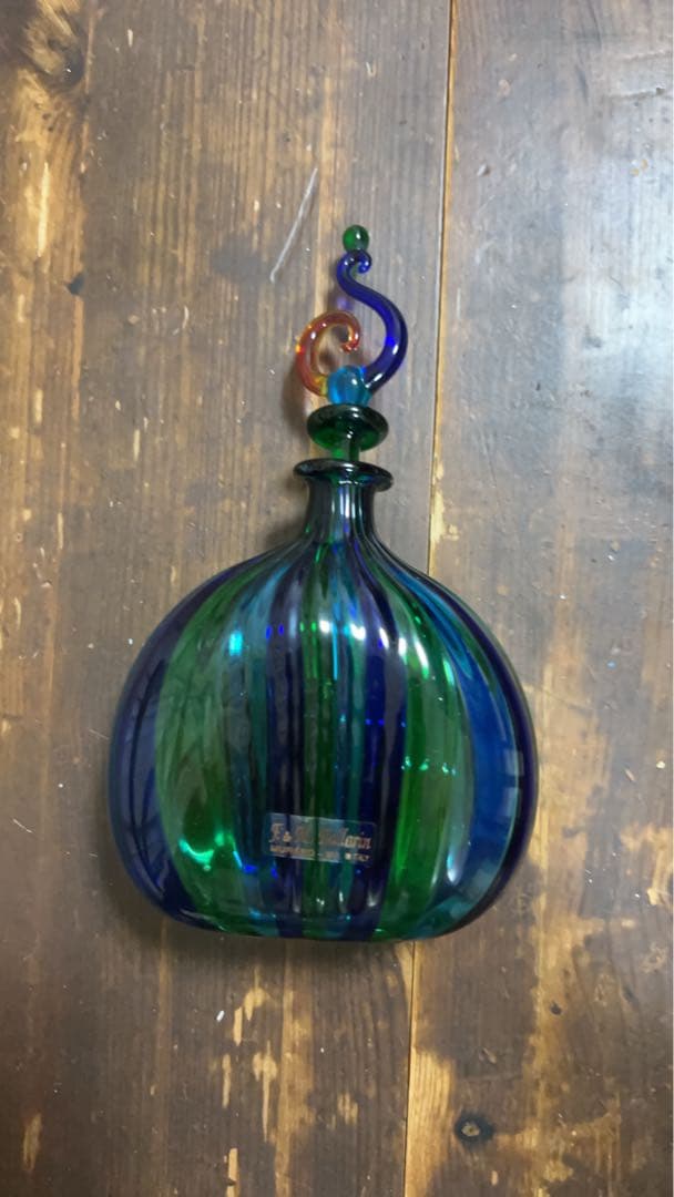 F & M Ballarin ヴェネチアンガラス 香水瓶大　ムラーノ　工芸品