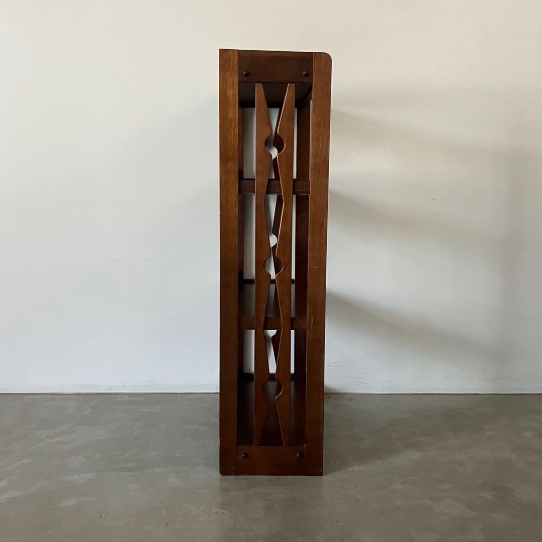 レトロ　アンティーク　古道具　古家具　木製　本棚　収納棚　キャビネット　昭和