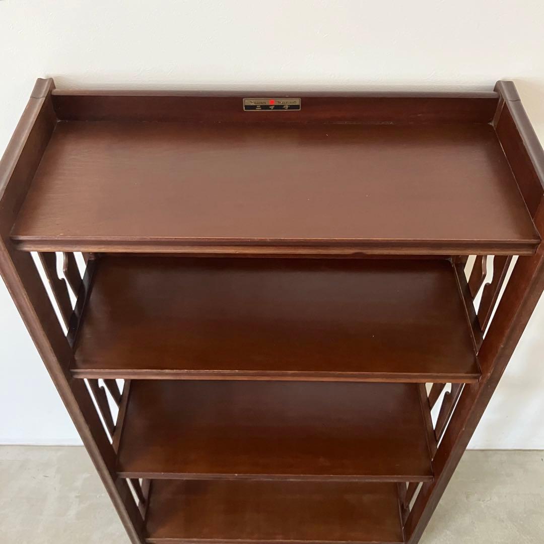 レトロ　アンティーク　古道具　古家具　木製　本棚　収納棚　キャビネット　昭和