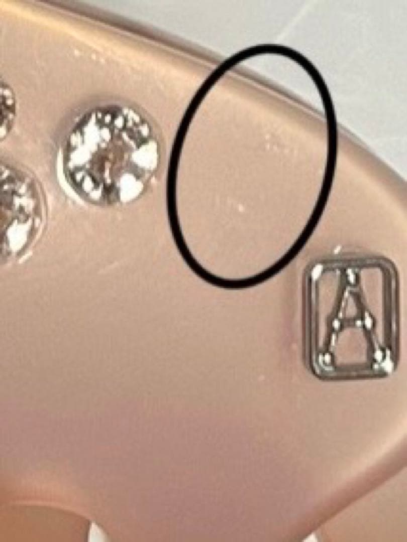 アレクサンドルドゥパリ ヘアクリップ　ラインストーン　ピンク　 L