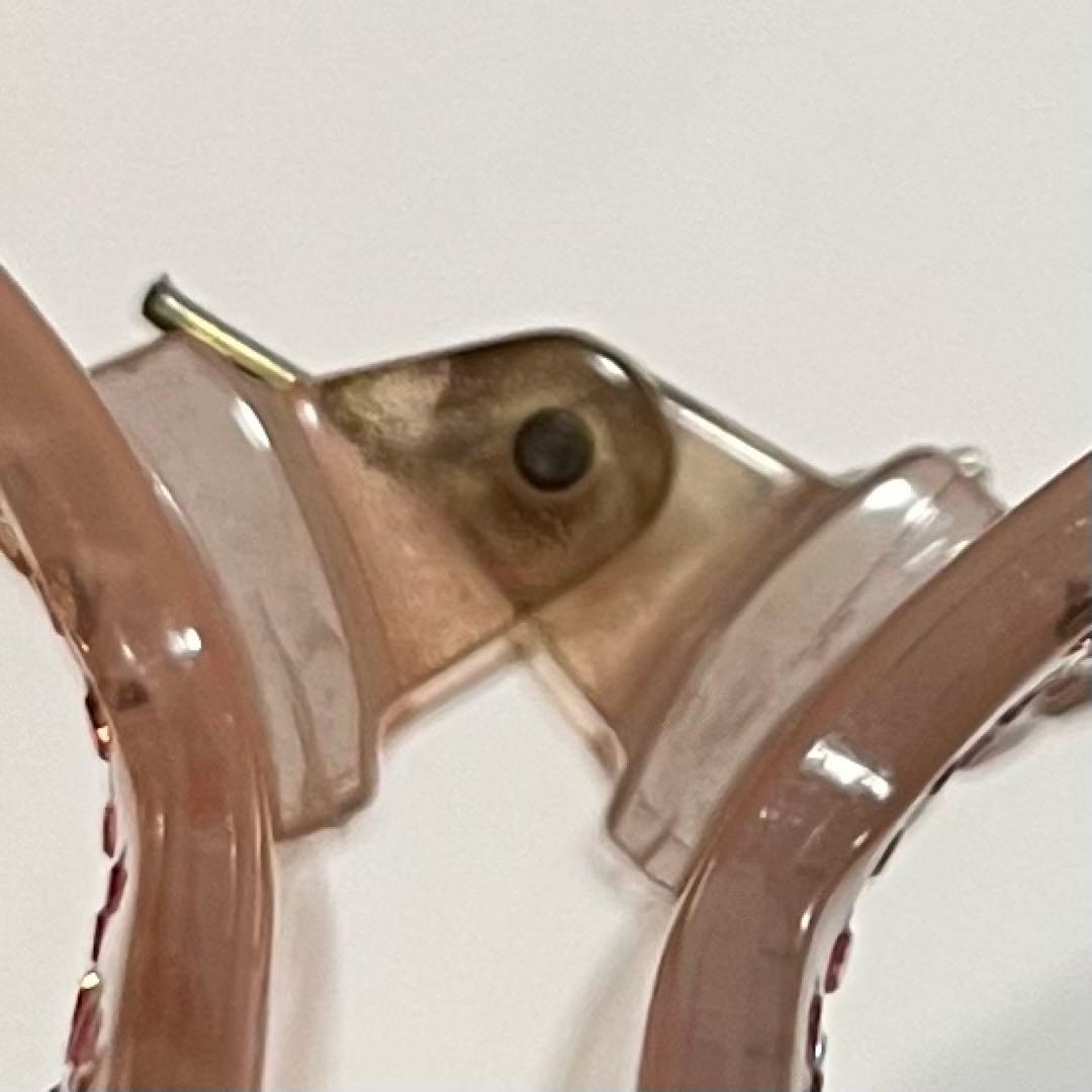 アレクサンドルドゥパリ ヘアクリップ　ラインストーン　ピンク　 L