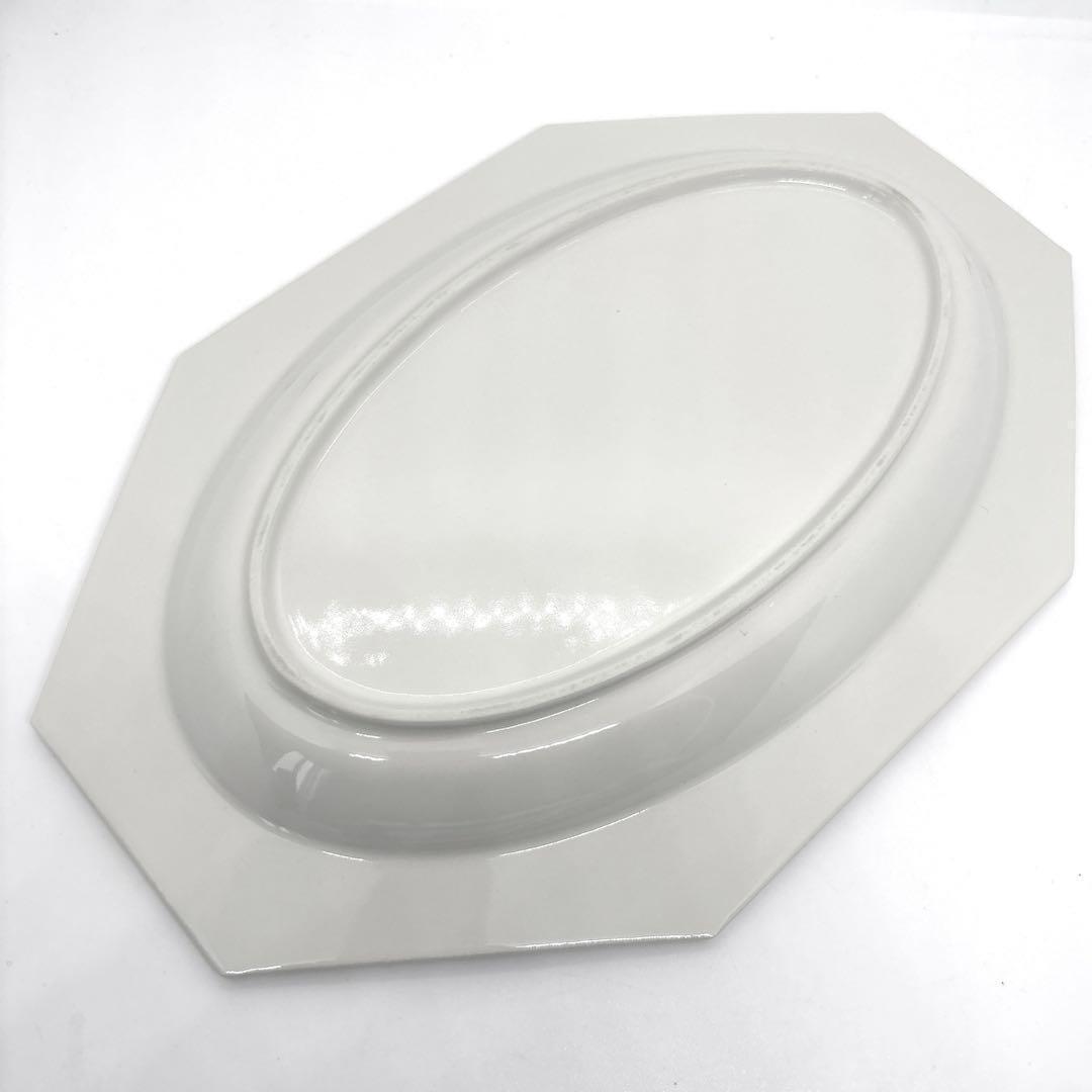 石川隆児 オーバルオクトゴナルプレート ホワイト octogonal