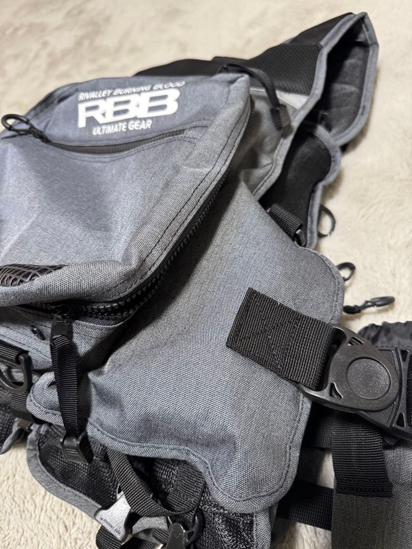 【美品】RBB タイドゲームベスト グレーデニム 7637