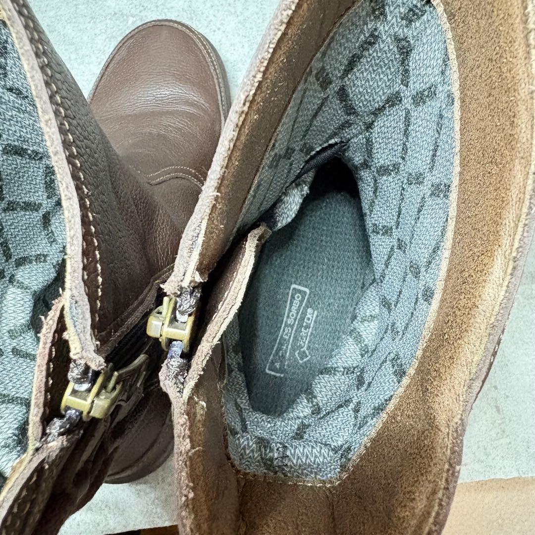 【美品】アキレスソルボ ブーツ ゴアテックス サイドジップ 24.5 3E