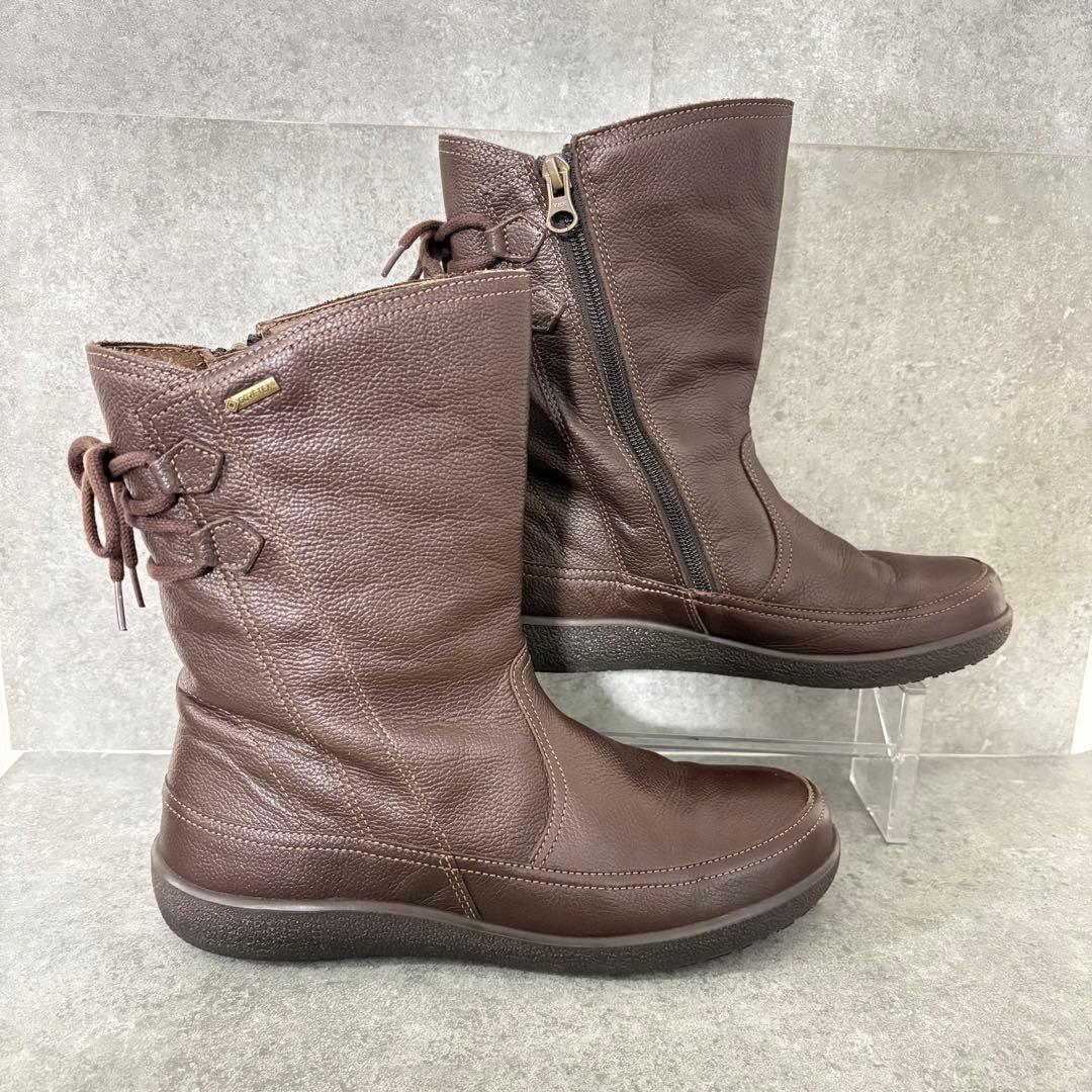 【美品】アキレスソルボ ブーツ ゴアテックス サイドジップ 24.5 3E