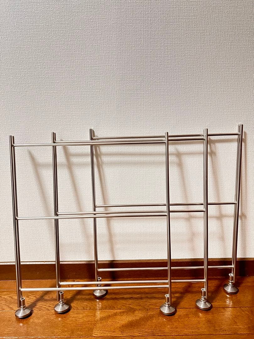 無印良品　ステンレスユニットシェルフ・ステンレス追加用帆立・ミニ x3