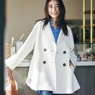 完売品☆新品タグ付き☆ アプワイザーリッシェ　ライトカルゼケープコート　雑誌掲載