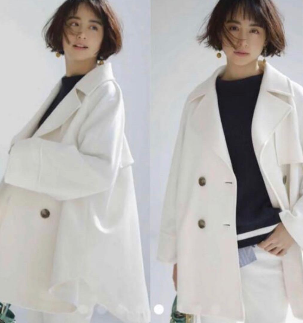 完売品☆新品タグ付き☆ アプワイザーリッシェ　ライトカルゼケープコート　雑誌掲載