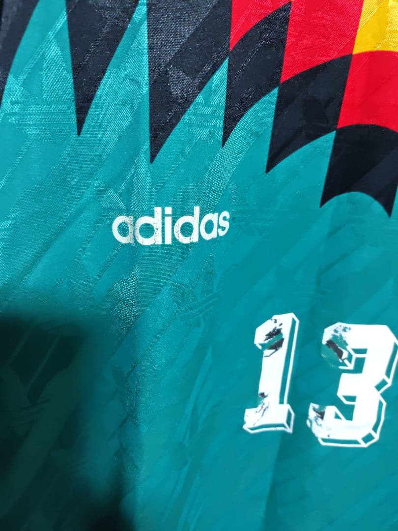 90s adidas ドイツ代表デザイン　ユニフォーム　グリーン アディダス　緑