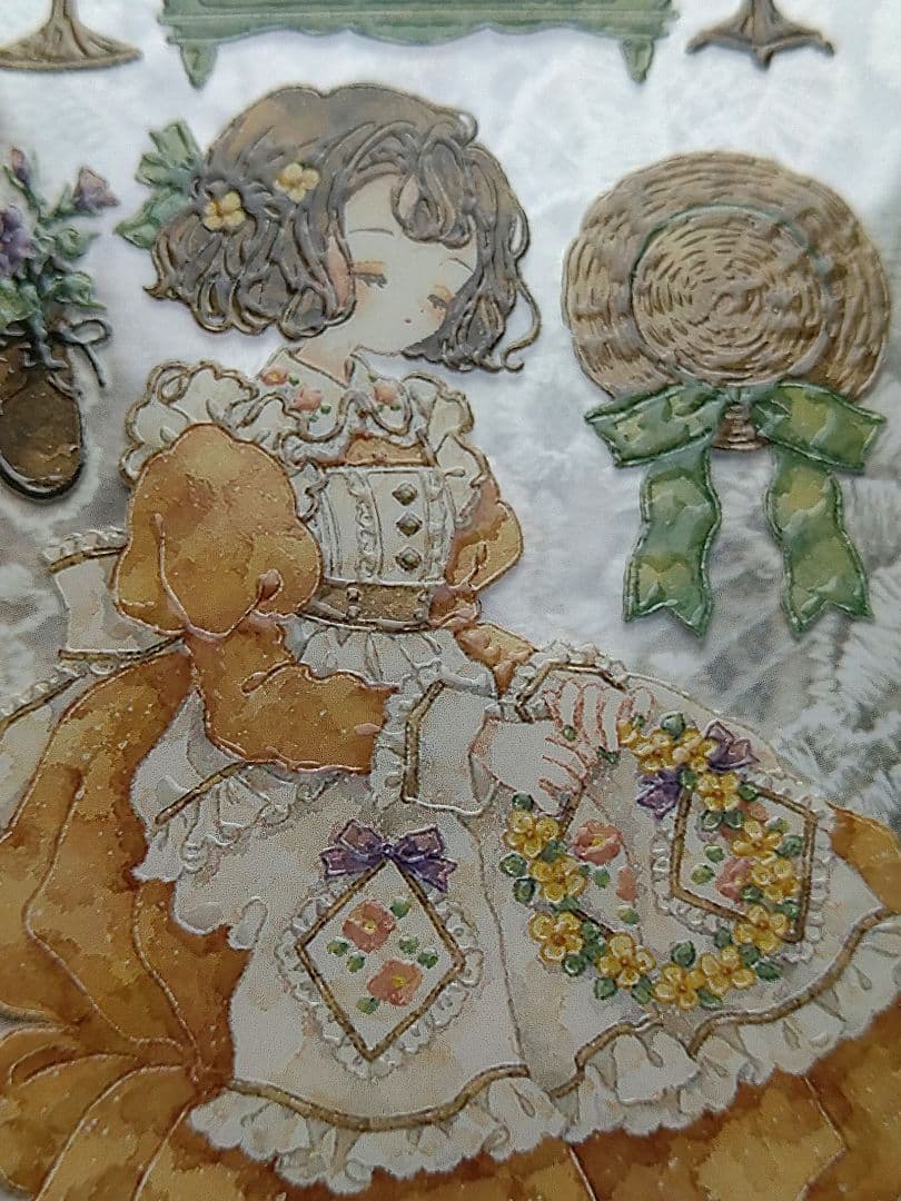 のこり２✩再販✩J191＃洋服千金(水晶)Shine切り売り海外人物マステ女の子